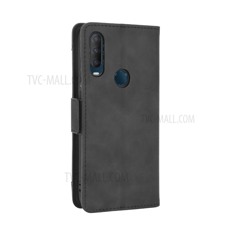 Leather with Many Card Slots Protective Case for Vodafone Smart V11 - Black-8