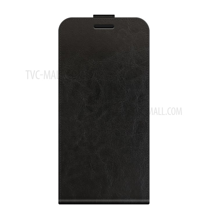 Crazy Horse Vertical Flip Leather Phone Case with Card Slot for Vodafone Smart E11 - Black-6