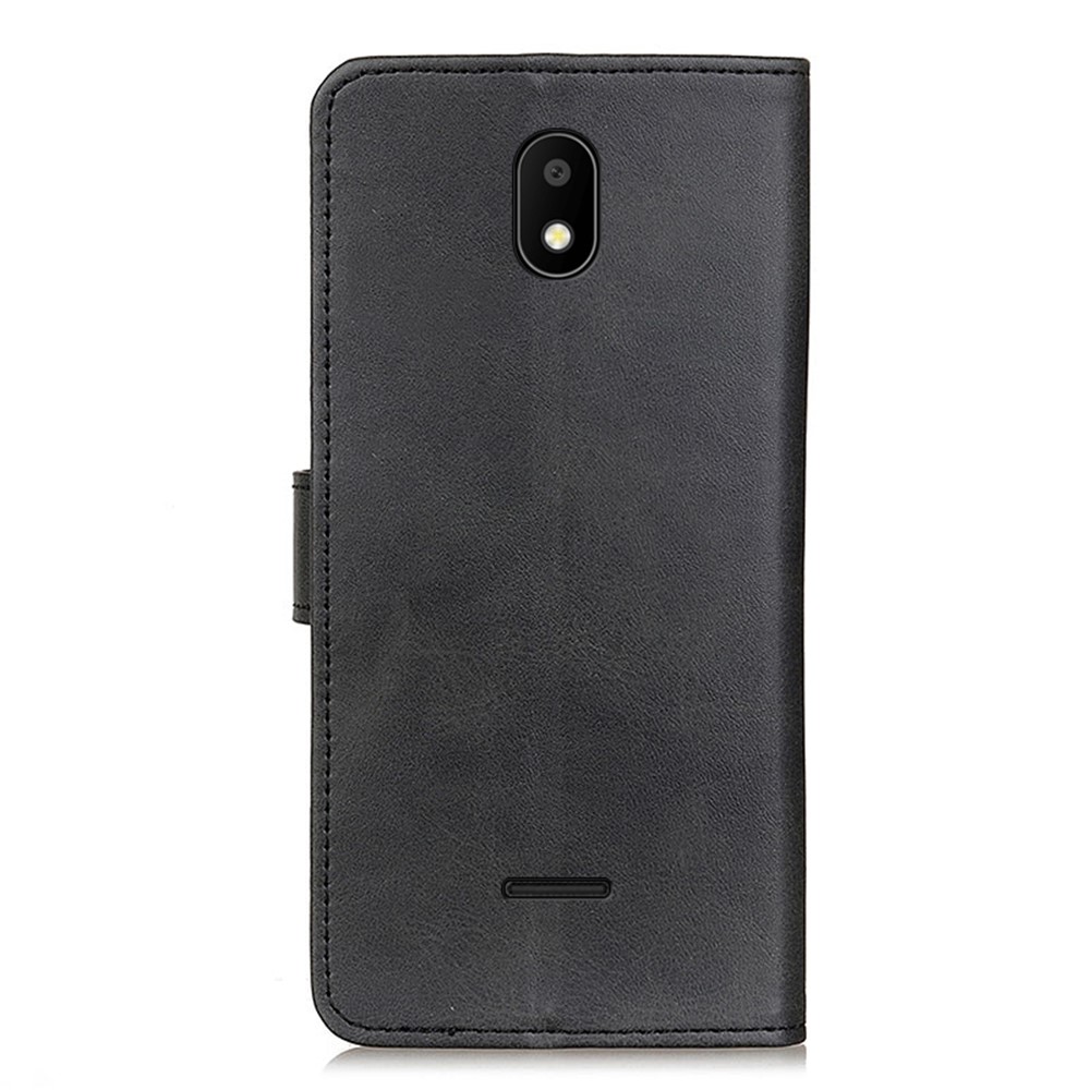 PU Leather Well-Protected Phone Stand Shell Anti-Drop Phone Wallet Case for Vodafone SMART E11 - Black-10