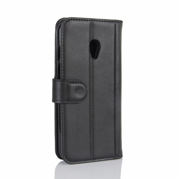 Folio Split Leather Wallet Stand Phone Cover for Vodafone Smart prime 7 - Black-7