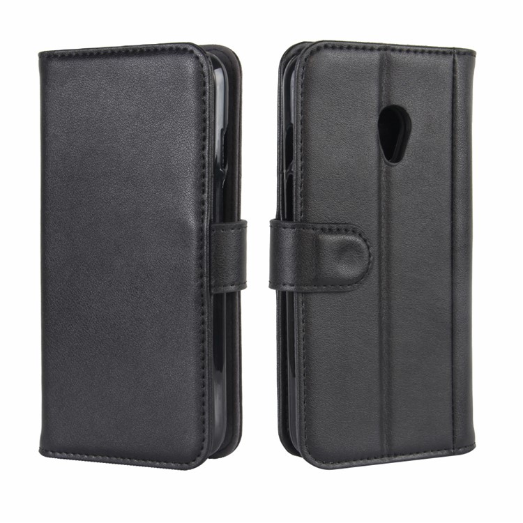 Folio Split Leather Wallet Stand Phone Cover for Vodafone Smart prime 7 - Black-8