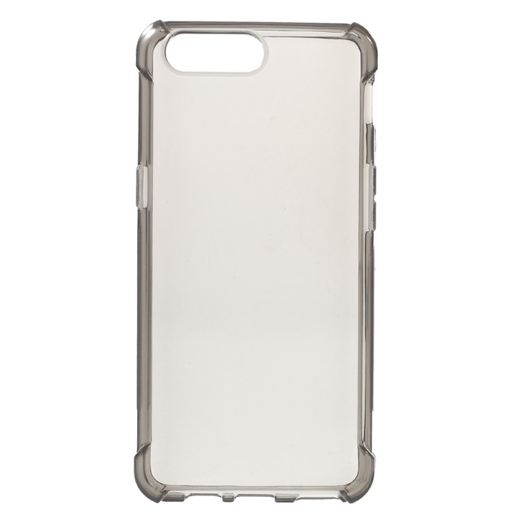 Shock Proof Crystal Clear TPU Protective Phone Case for OnePlus 5 - Grey-1