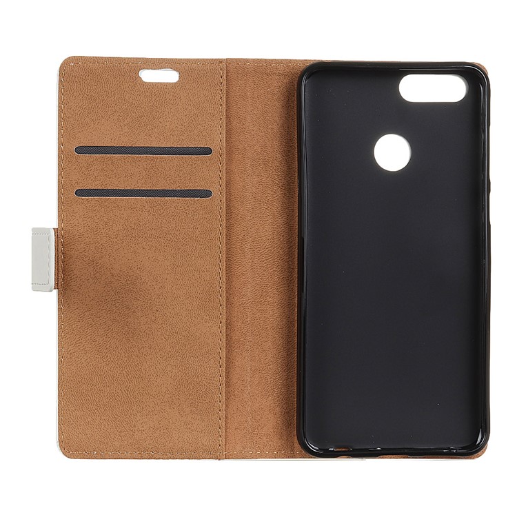 Pattern Printing Leather Magnetic Stand Wallet Phone Casing for OnePlus 5T - Circles Seamless Pattern-4
