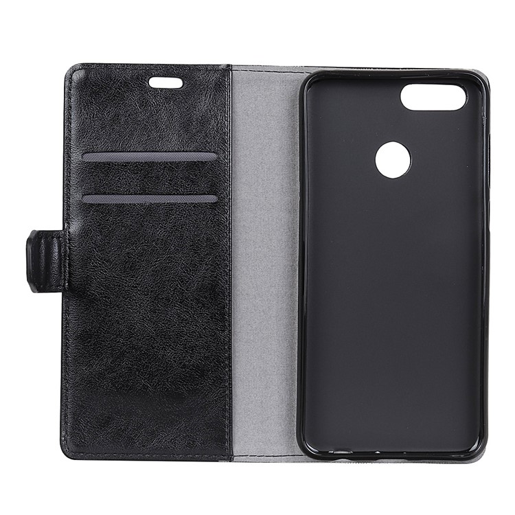 Crazy Horse Texture Wallet Stand Leather Case for OnePlus 5T - Black-4