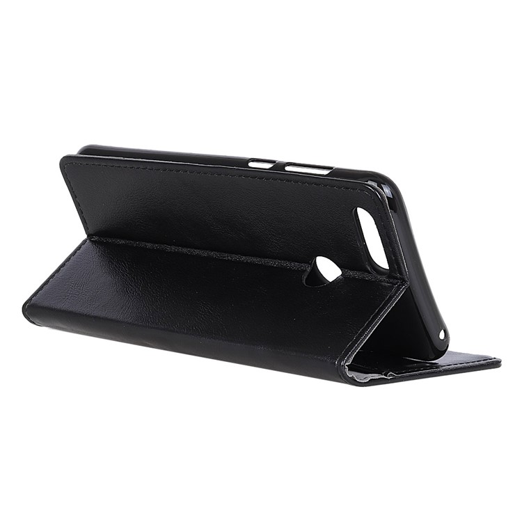 Crazy Horse Texture Wallet Stand Leather Case for OnePlus 5T - Black-5