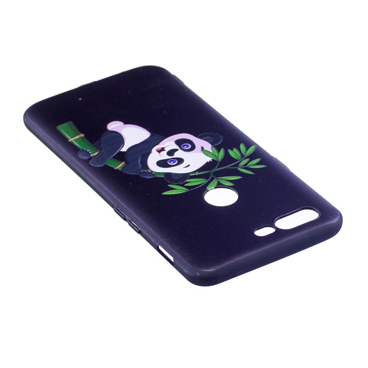 Soft Embossed Pattern Printing TPU Protective Mobile Phone Casing for OnePlus 5T - Panda on Bamboo-4