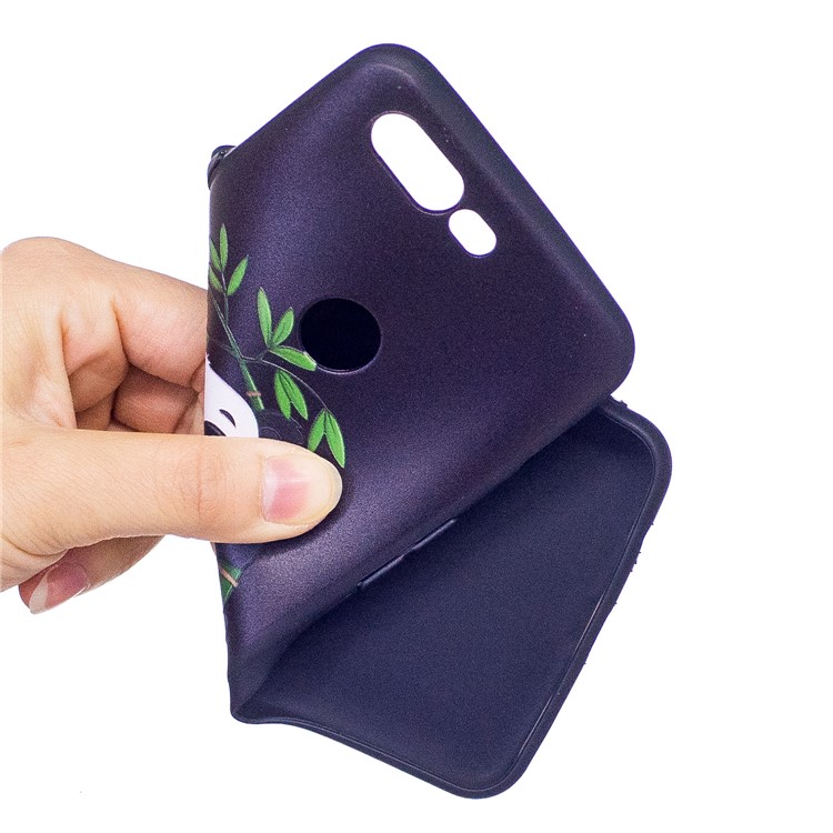 Soft Embossed Pattern Printing TPU Protective Mobile Phone Casing for OnePlus 5T - Panda on Bamboo-5