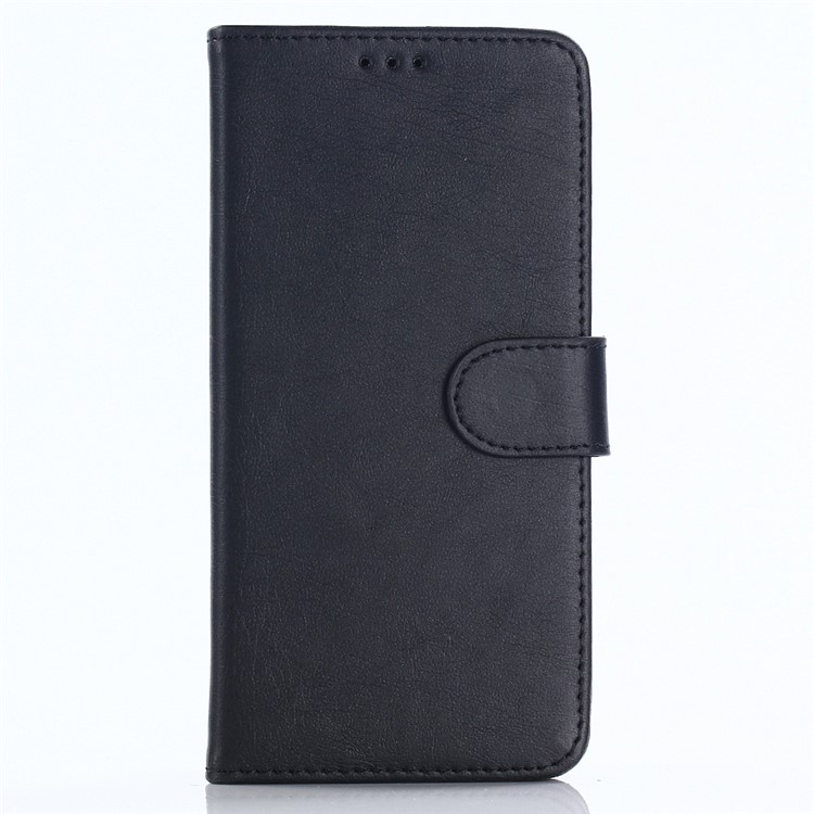 Retro Style Leather Wallet Case for OnePlus 5T - Black-1