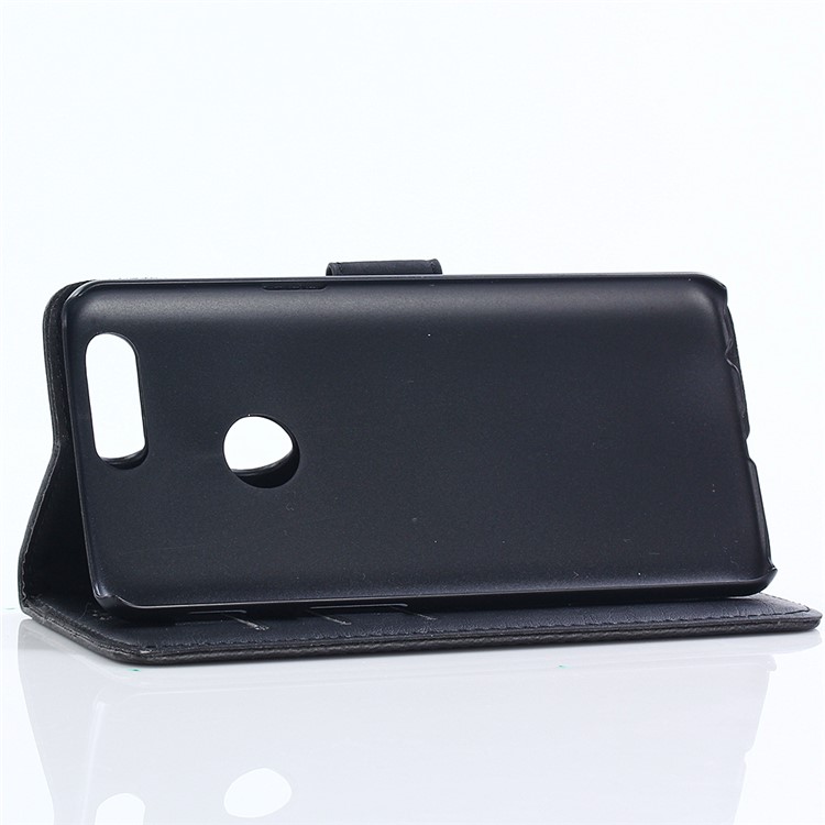Retro Style Leather Wallet Case for OnePlus 5T - Black-5