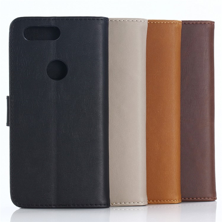 Retro Style Leather Wallet Case for OnePlus 5T - Black-7