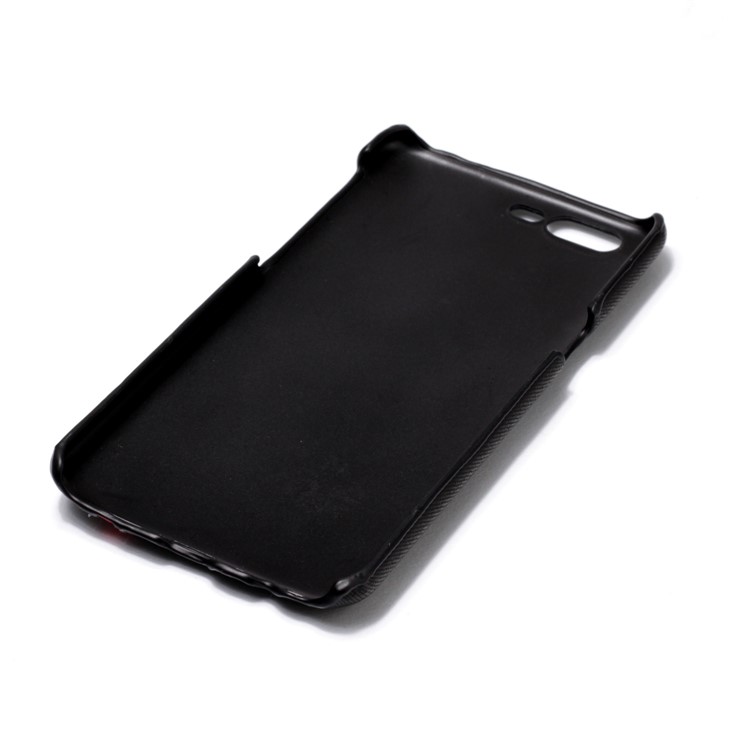 Contrast Color PU Leather Coated PC Mobile Phone Case for OnePlus 5 - Black-6
