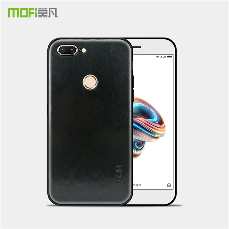 MOFI PU Leather Coated PC + TPU Hybrid Case for OnePlus 5T - Black-2
