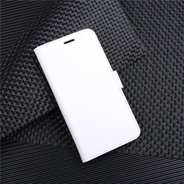 Crazy Horse Magnetic Stand Wallet Leather Celular Caple Para OnePlus 6 - Branco