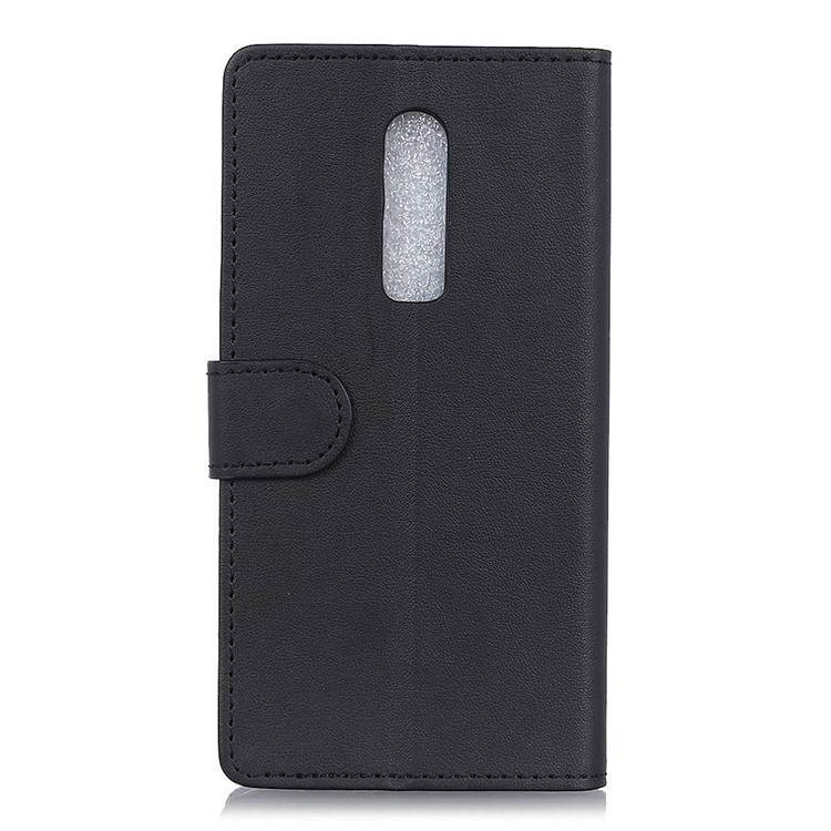 PU Leather Wallet Mobile Phone Case with Stand for OnePlus 6 - Black-3