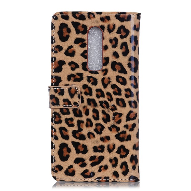 Leopard Pattern Wallet Stand Leather Phone Case for OnePlus 6-4