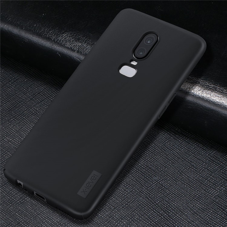 X-LEVEL Serie Caballero Mate Duro PC Caja Del Teléfono Móvil Para Oneplus 6 - Negro-3