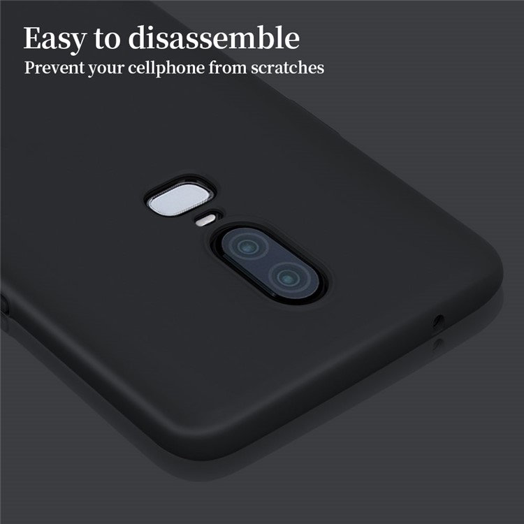 X-LEVEL Serie Caballero Mate Duro PC Caja Del Teléfono Móvil Para Oneplus 6 - Negro-7