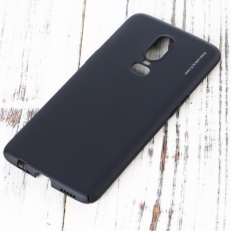 X-LEVEL Serie Caballero Mate Duro PC Caja Del Teléfono Móvil Para Oneplus 6 - Negro-17