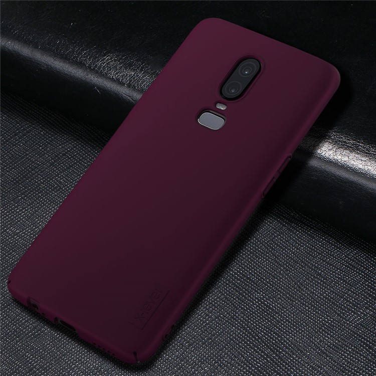 X-LEVEL Knight Series Mate Funda Para Teléfono Móvil Para PC Para Oneplus 6 - Vino Rojo-3