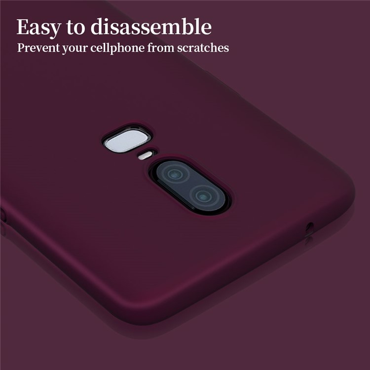 X-LEVEL Knight Series Mate Funda Para Teléfono Móvil Para PC Para Oneplus 6 - Vino Rojo-7