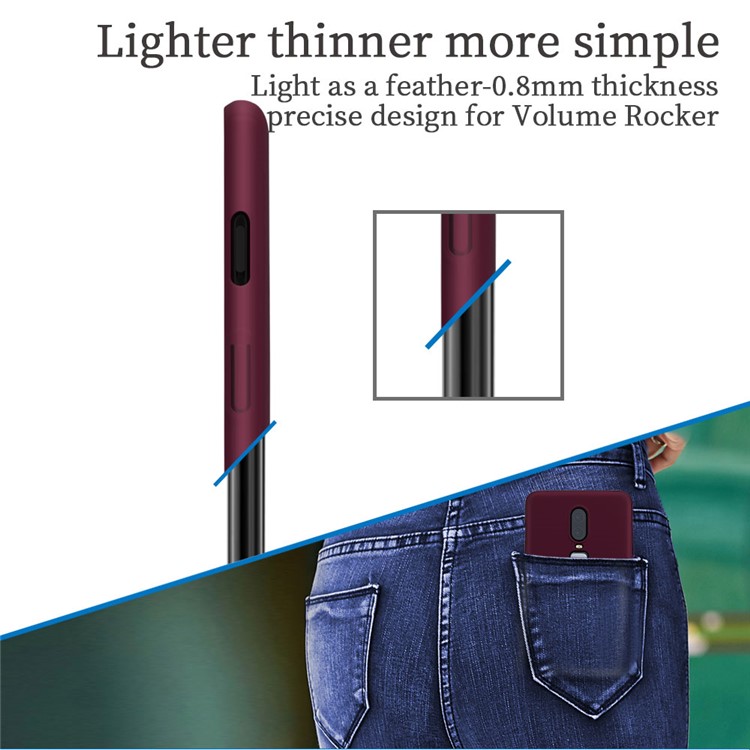 X-LEVEL Knight Series Mate Funda Para Teléfono Móvil Para PC Para Oneplus 6 - Vino Rojo-9