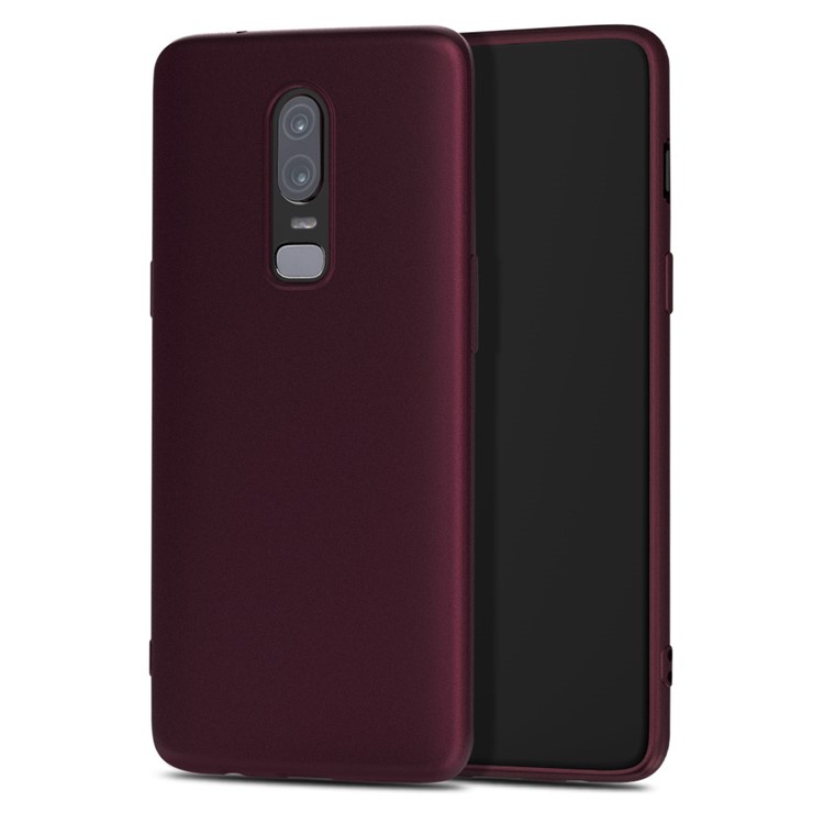 Estuche De TPU Ultradelgado X-LEVEL Para Oneplus 6 - Vino Rojo-1
