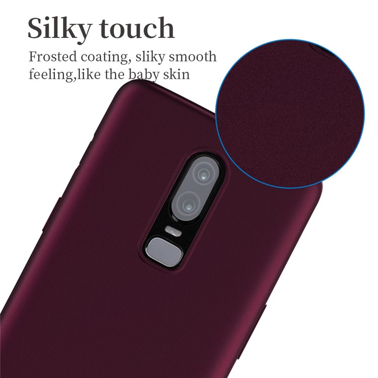 Estuche De TPU Ultradelgado X-LEVEL Para Oneplus 6 - Vino Rojo-2