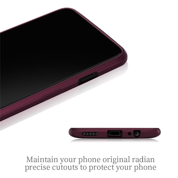 Estuche De TPU Ultradelgado X-LEVEL Para Oneplus 6 - Vino Rojo-3