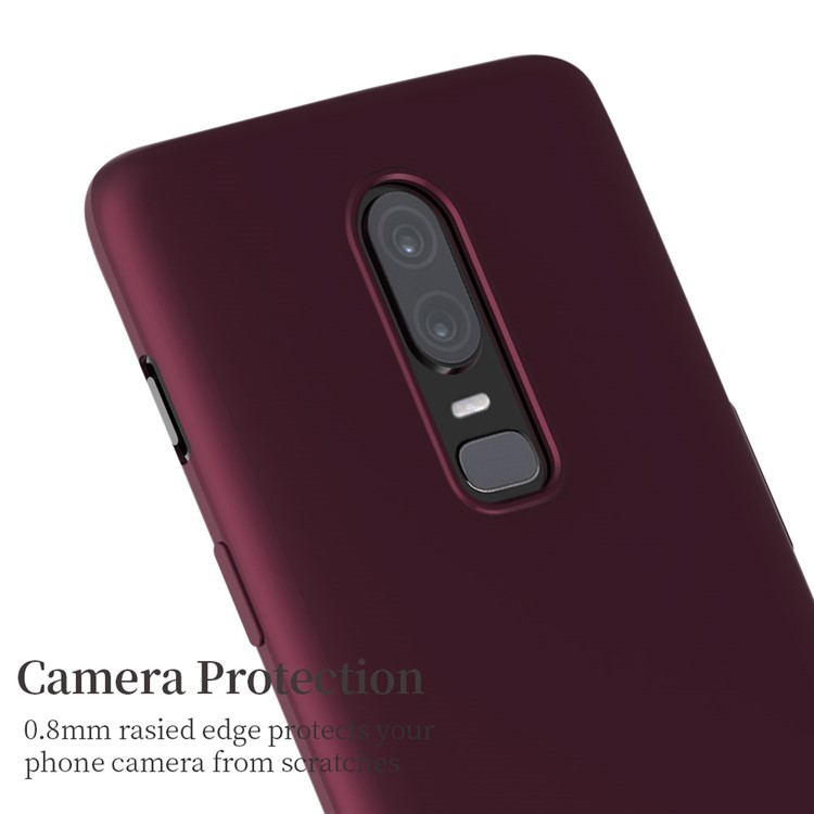 Estuche De TPU Ultradelgado X-LEVEL Para Oneplus 6 - Vino Rojo-4