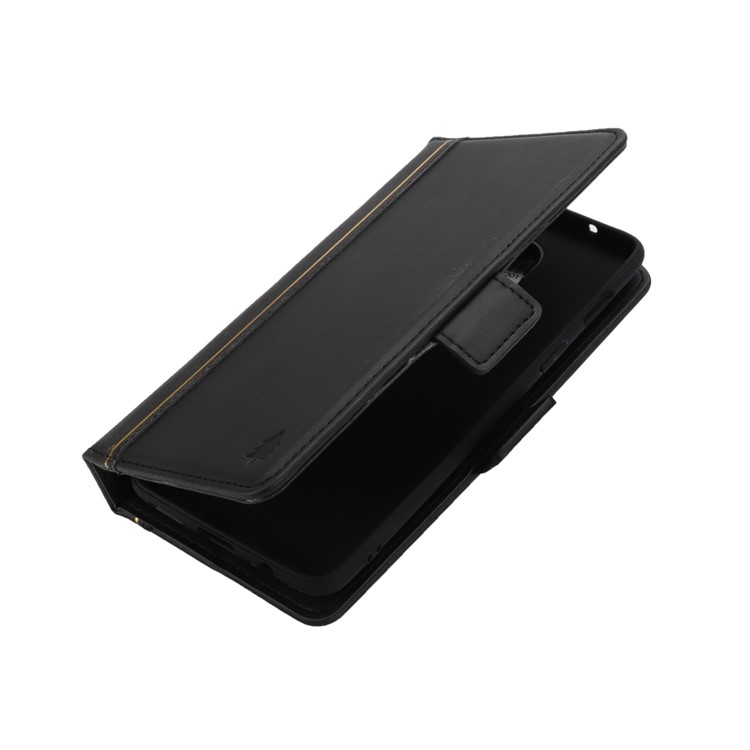 Book Style Removable TPU Back Shell + Leather Wallet Case for OnePlus 6 - Black-4