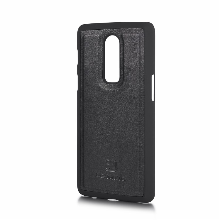 GD. MING Für Oneplus 6 Abnehmbare 2-in-1-Geldbörse Aus Spaltleder + PC-Rückentasche - Schwarz-5