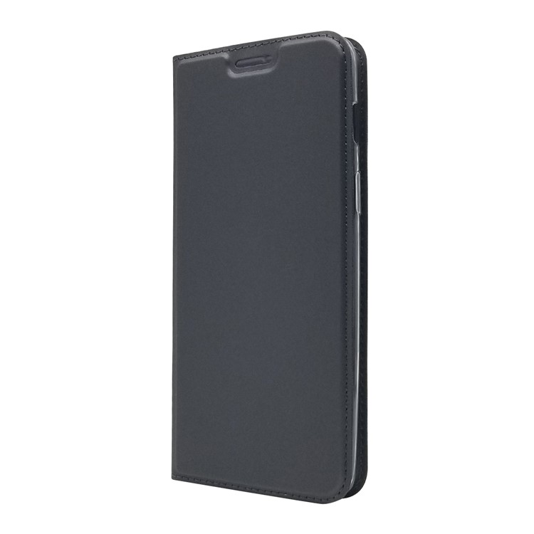 Auto-absorvido Ficar Titular De Cartão De Couro Caso De Telefone Para Oneplus 6 - Preto-8
