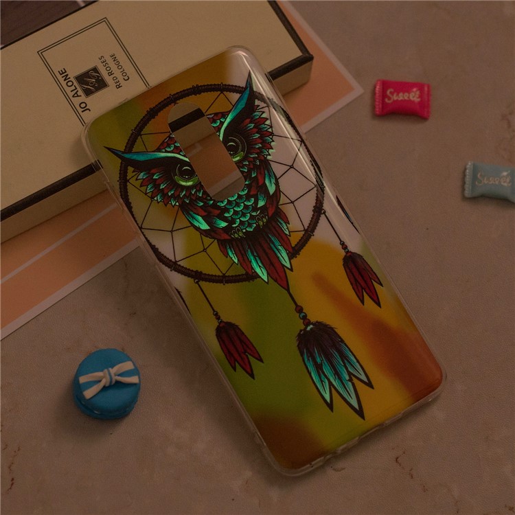 Noctilucent IMD TPU Flexible Case for OnePlus 6 - Owl Dream Catcher-6