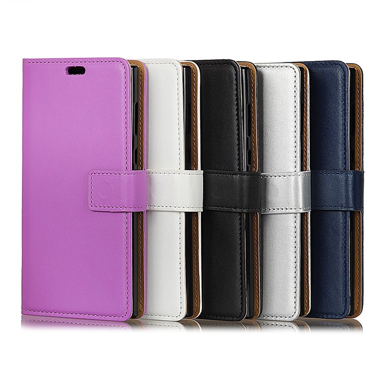 Wallet Stand Flip Magnetic PU Leather Phone Cover for OnePlus 6T - Black-8