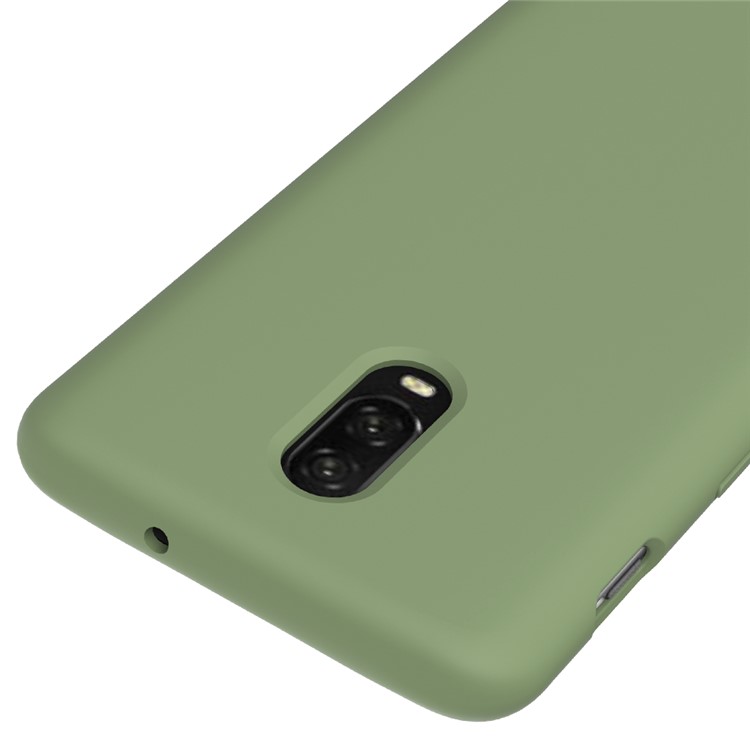 Escudo Líquido Do Telemóvel Do Silicone Para Oneplus 6T - Verde-3