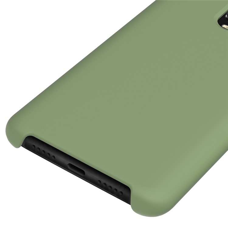 Escudo Líquido Do Telemóvel Do Silicone Para Oneplus 6T - Verde-4