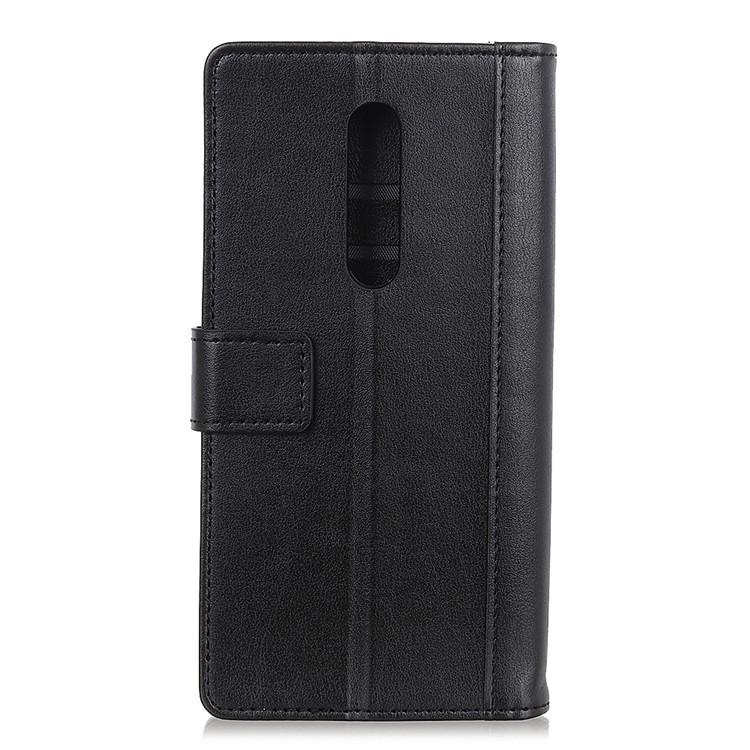 PU Leather Wallet Stand Case Accessory for OnePlus 7 - Black-10