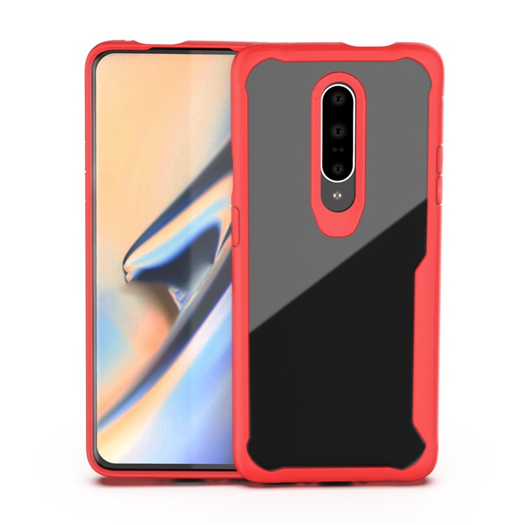 Absorción De Choque PC + TPU Caso Híbrido Para Oneplus 7 - Rojo-1