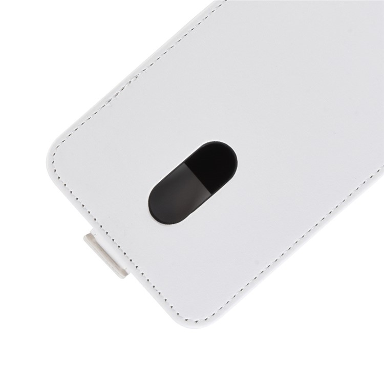 Crazy Horse Vertical Flip Leather Protective Case for OnePlus 7 - White-3