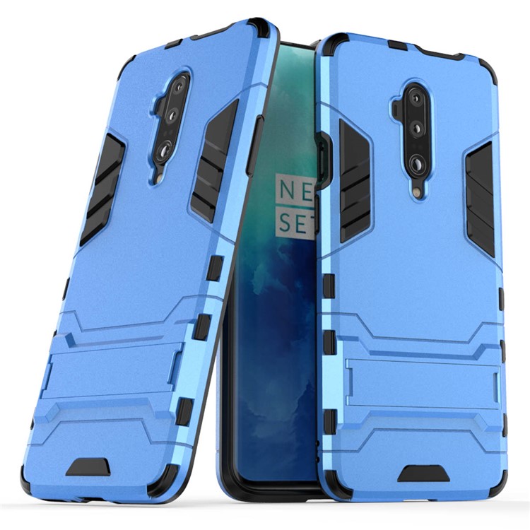Plastic + TPU Hybrid Case with Kickstand for OnePlus 7 Pro - Baby Blue-1