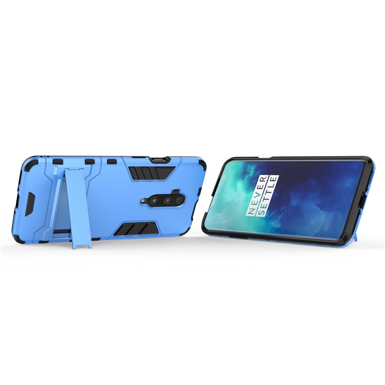 Plastic + TPU Hybrid Case with Kickstand for OnePlus 7 Pro - Baby Blue-5
