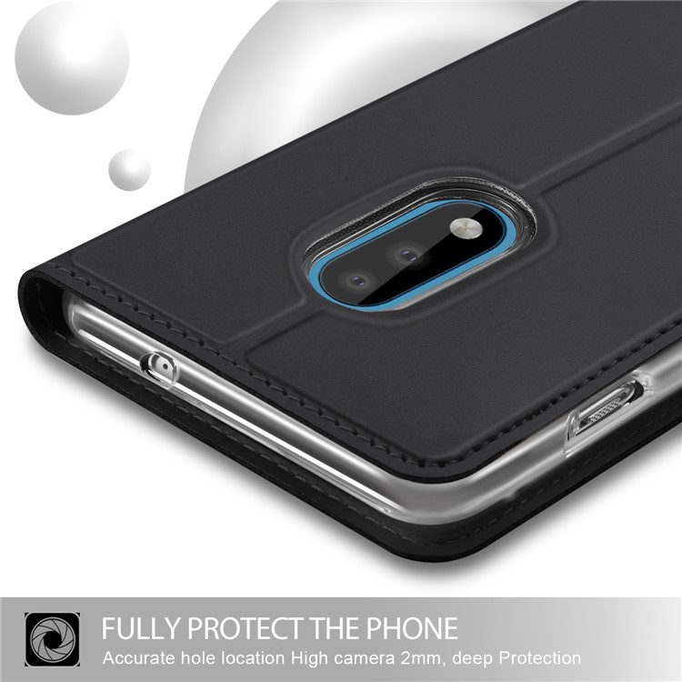 Caja Magnética Para Soporte De Flip TPU + PU Con Soporte De Tarjeta Para Oneplus 7 - Negro-4