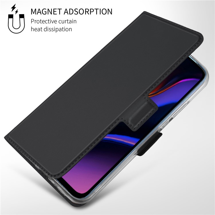 Caja Magnética Para Soporte De Flip TPU + PU Con Soporte De Tarjeta Para Oneplus 7 - Negro-7