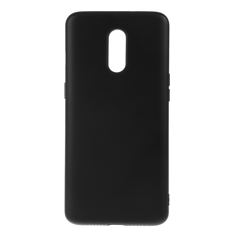 Soft Liquid Silicone Protective Phone Cover Casing for OnePlus 7 - Black-1