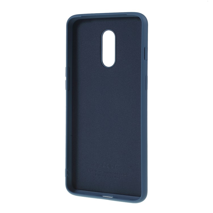Caixa Protetora Da Tampa Do Telefone Do Silicone Líquido Macio Para Oneplus 7 - Azul-3