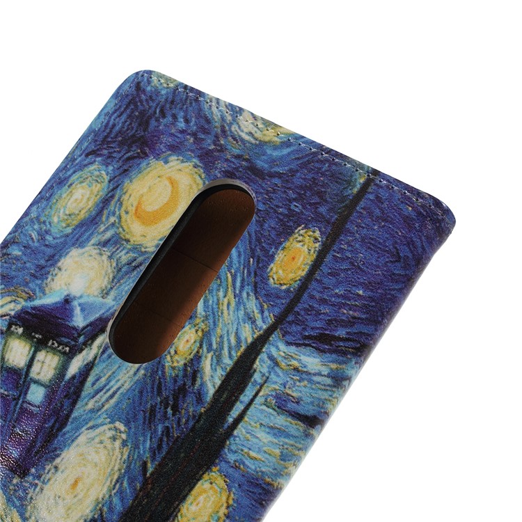 Pattern Printing Wallet Leather Stand Phone Case for OnePlus 7 Pro - Starry Sky-5