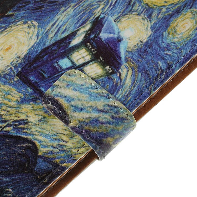 Pattern Printing Wallet Leather Stand Phone Case for OnePlus 7 Pro - Starry Sky-6