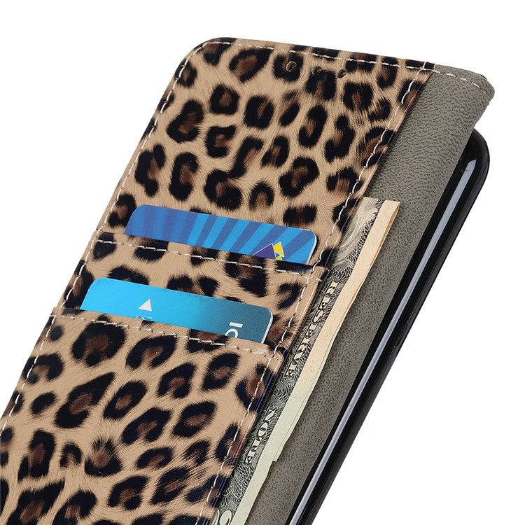 Leopard Texture Leather Wallet Phone Cover for OnePlus 7 Pro-6