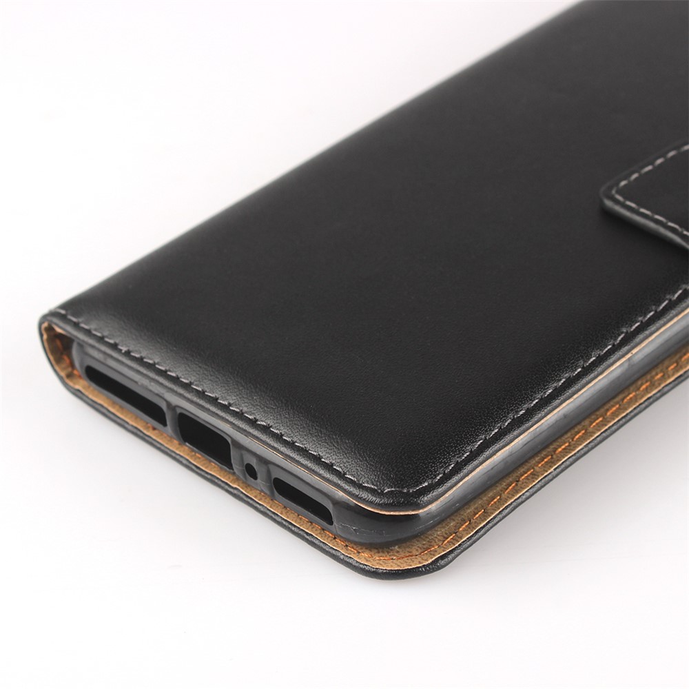 Genuine Leather Wallet Phone Cover for OnePlus 7 Pro - Black-10