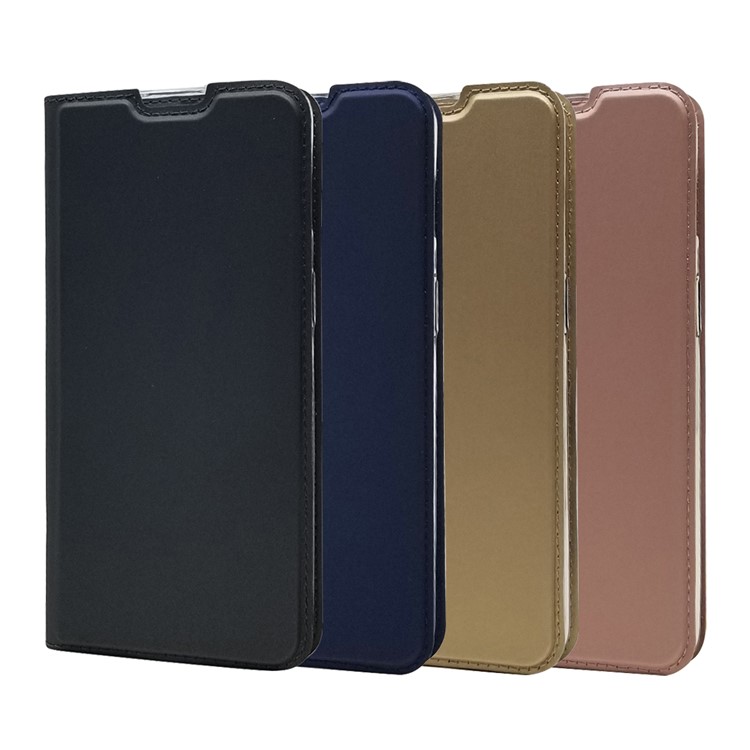 Magnetic Adsorption Leather Card Holder Casing for OnePlus 7 - Dark Blue-9